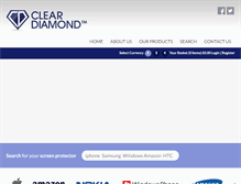 Tablet Screenshot of clear-diamond.com